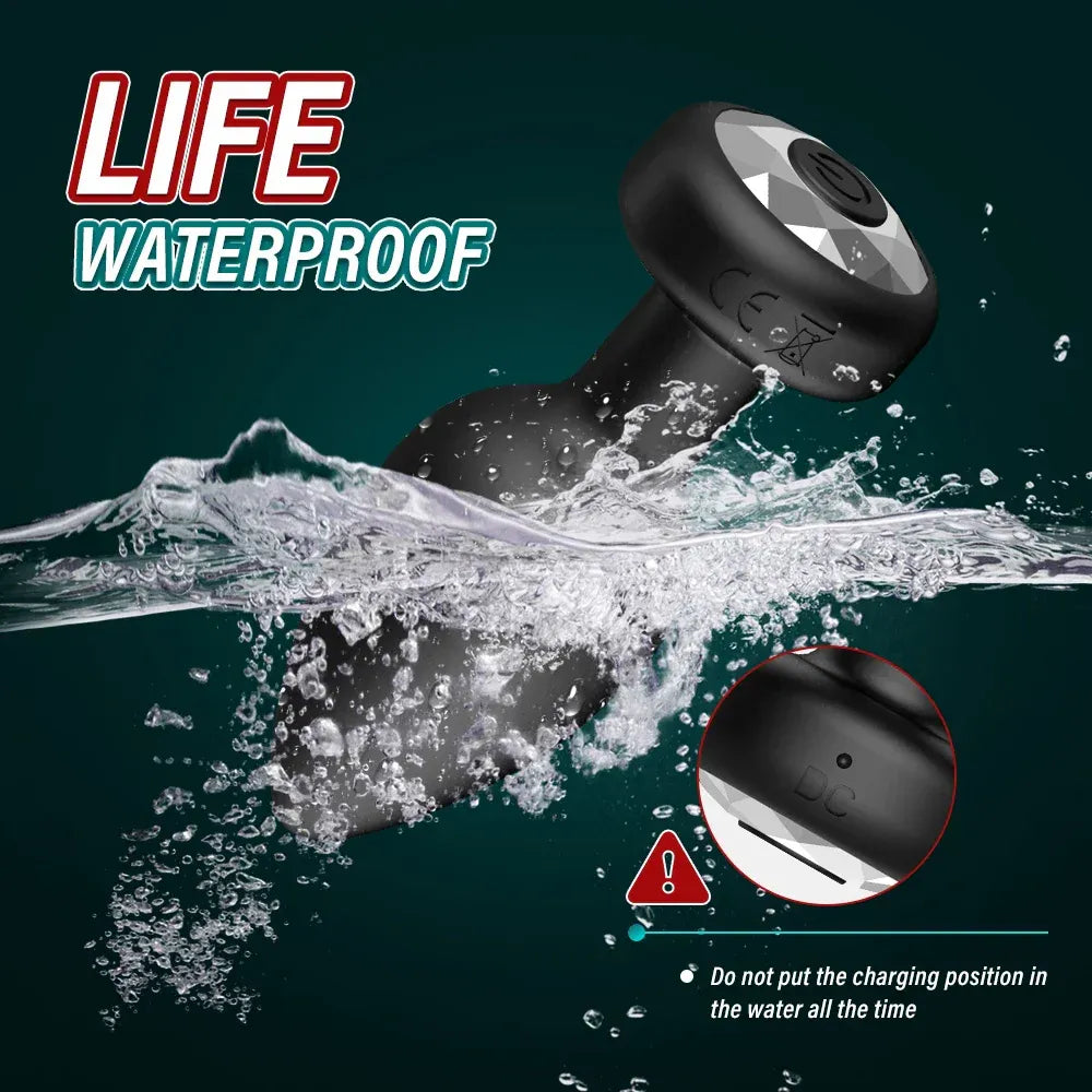 Wireless Anal Plug Vibrator For Men Remote Control Massager