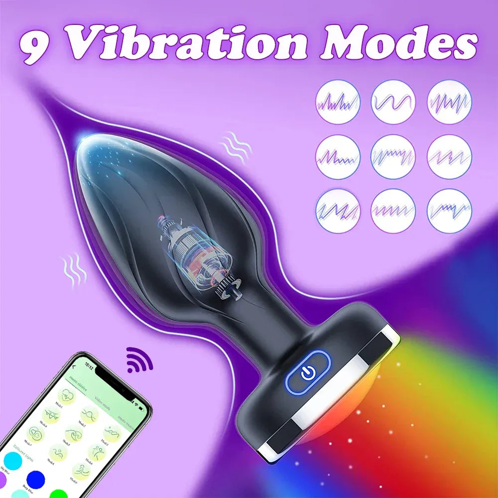 Wireless Remote Vibrating Anal Plug